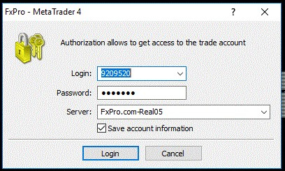 log in